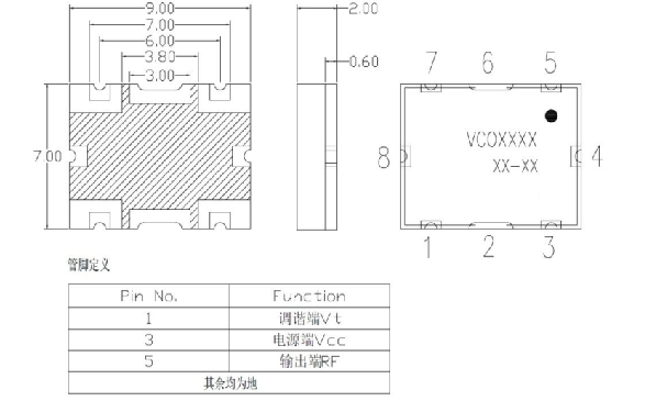 870.000MHz 压控振荡器